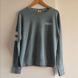 Victoria's Secret Pink Sweatshirt - Blue and White